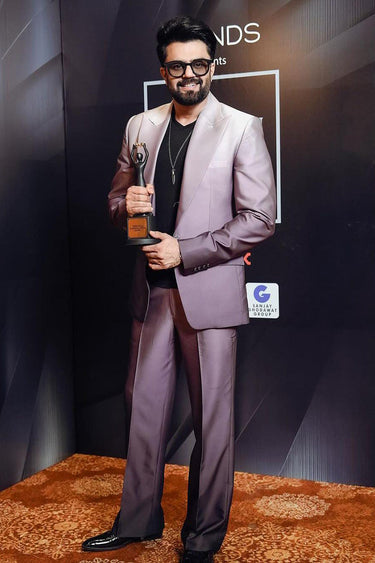 MANISH PAUL in Our Designer Ombre 2 Piece Suit - Bharat Reshma