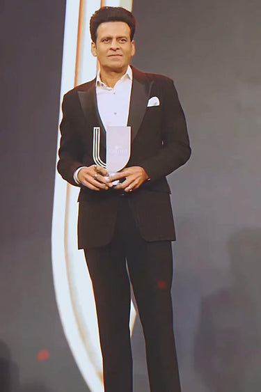 MANOJ BAJPYEE In Our Black 2 Piece Suit for Men - Bharat Reshma