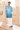 Men's Blue Floral Printed Kurta
