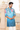 Men's Blue Floral Printed Kurta