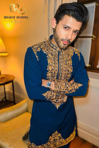 STEBIN BEN in Our Blue Designer Kurta Set - Bharat Reshma