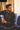 BISMIL in Black Velvet Kurta with Mirror work