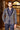 Blue Embellished Bead Tuxedo Set