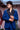 Blue Italian Designer Tuxedo Set with Hand Embroidery