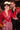 Red Leatherette Bollywood Themed Party Look Blazer - Bharat Reshma