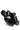 Black Glossy Leather Slippers with Heel