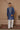 Indigo etch kurta set - Bharat Reshma
