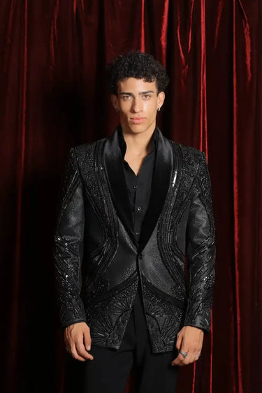 Gunmetal edge tuxedo set