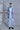 Designer Blue cutdana Embraided 03 pc short Indo-western set