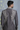 Designer Gray Window pain pintuck embroided indo-western