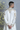 Designer White Diagonal Drape Kurta