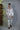White Rose Themed Designer Kurta Pant Set