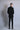 Black Embroidery Bead Collar Tuxedo Set