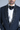Blue Embroidery Bead Collar Tuxedo Set