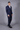 Designer Blue Fauble-breasted suit
