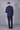 Designer Blue Fauble-breasted suit