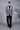 Black Full Sleeve Maze Printed Tuxedo