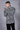 Black Full Sleeve Maze Printed Tuxedo