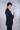 Designer Blue Side Pleated Drape Suit
