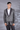 Designer Gray Resham Embroidered Tuxedor