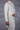 Designer White Asymmetrical Indo Jacket with Sequence