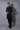Black organza cut work kurta set