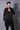 Black organza cut work kurta set