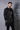 Black organza cut work kurta set