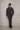 Modern Chain-Trimmed Gray Suit with Retro Flair