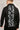 Black Magna Suiting Hand Paint Jacket