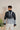 Grey Satin Digital Print Bomber Jacket