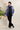 Blue abstract animalistic pattern Suit