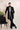 Black Embroidered Indo-western Set
