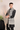Black Resham Embroidered Geometric Long Nehru Jacket