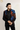 Hand-Painted Black Blazer Set with Hand Embroidery