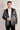 Black One Line Digital Print Blazer