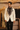 White Crystal Embroidered Collar Tuxedo Set - Bharat Reshma