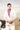 Ivory tuxedo with floral thread embellishment