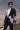Blue Tuxedo Suit with Ivory Hand Embroidery
