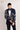 Blue Embroidered Silver Zari Work Tuxedo Set