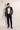 Blue Embroidered Silver Zari Work Tuxedo Set
