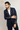 blue tuxedo with decorative embellishments