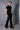 Black Half Sleeve Elegant Pleats Design Shirt