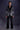 Designer Black Velvet Tuxedo with Artistic Print