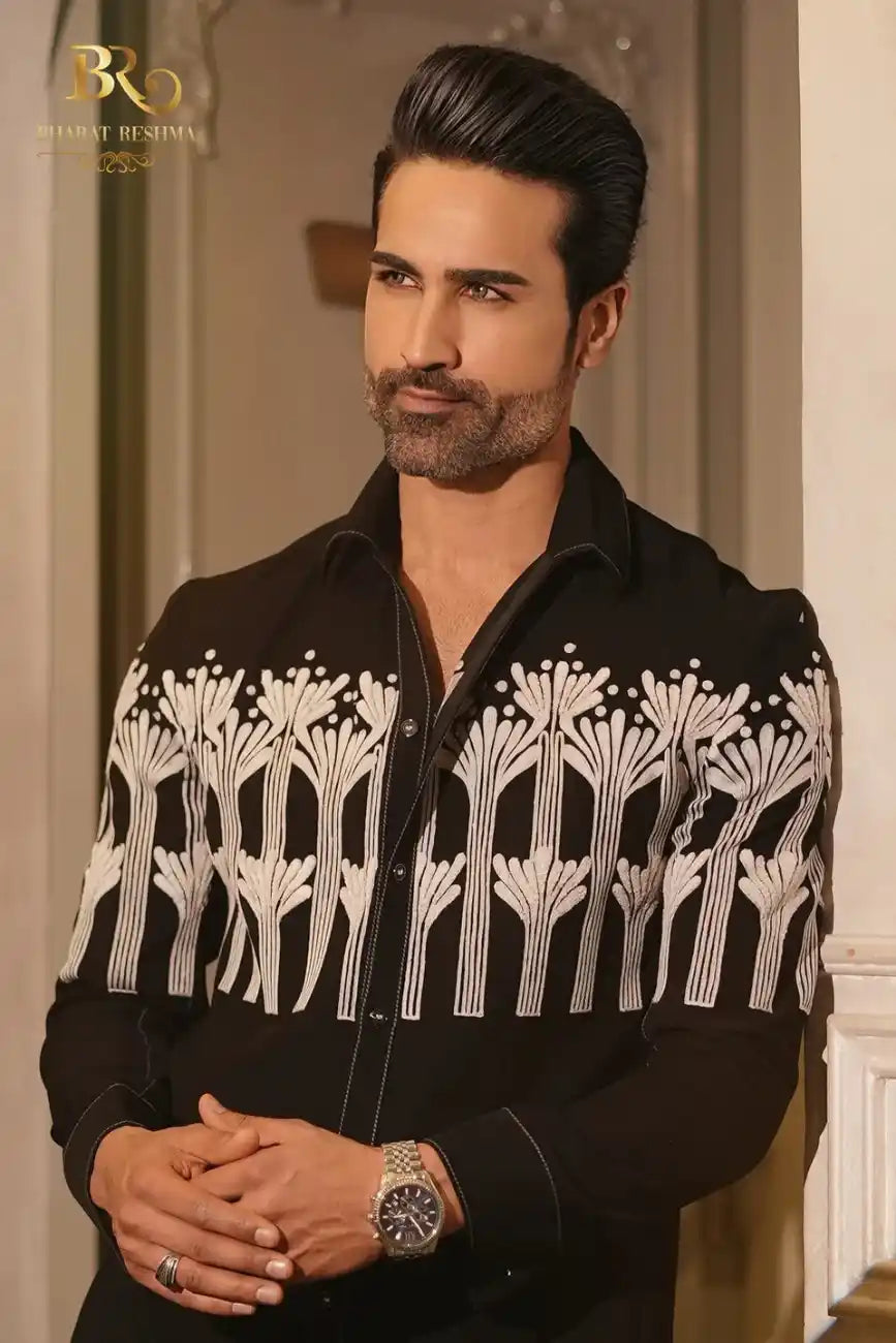 Black Tree Shirt for Men