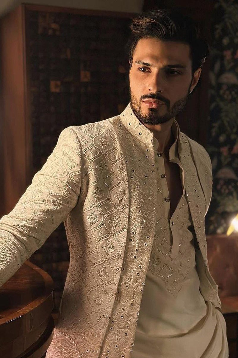 Vin Rana in Our Ivory Designer Indo Western