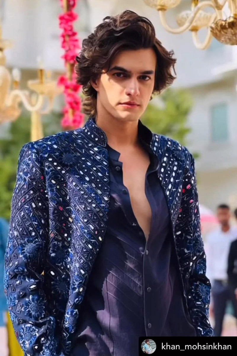 MOHSIN KHAN in Our Blue Designer Indo Western
