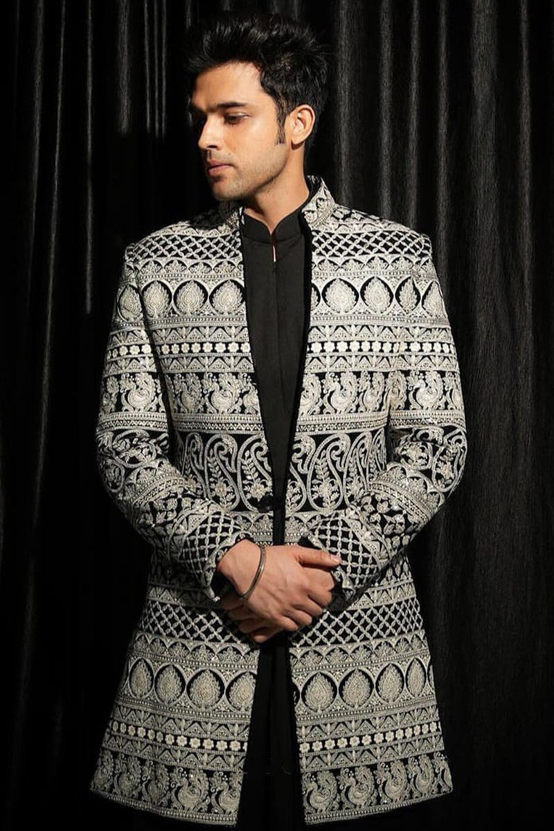 Parth Samthaan in Our Black Rajwada styled Indo Western