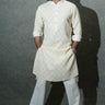 Manish Paul In Our Ivory Resham Embroidered Kurta Set - Bharat Reshma