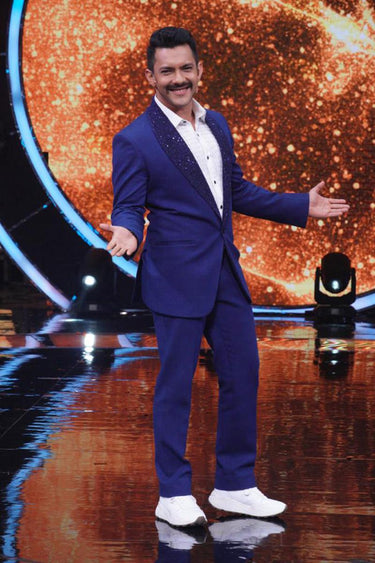 Aditya Narayan Jha in Our Blue Tuxedo 2 Piece Suit - Bharat Reshma